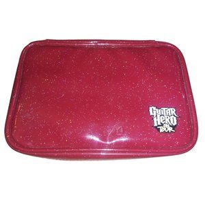 Guitar Hero On Tour Storage Case Nintendo DS RED Sparkle Travel Bag
